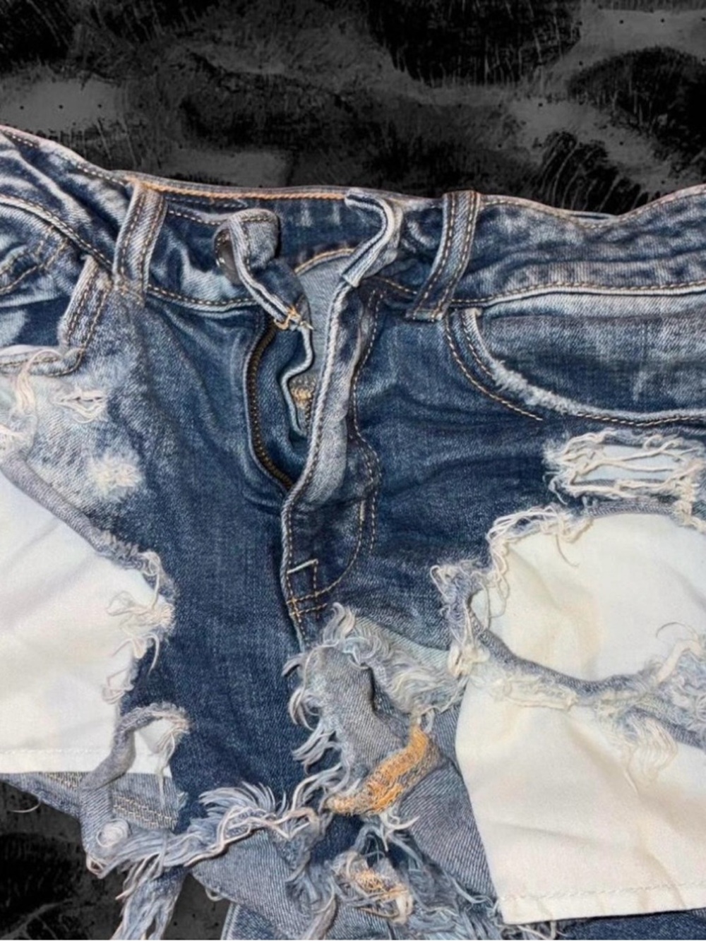 American Eagle Outfitters Light Blue Stretch Denim Shorts